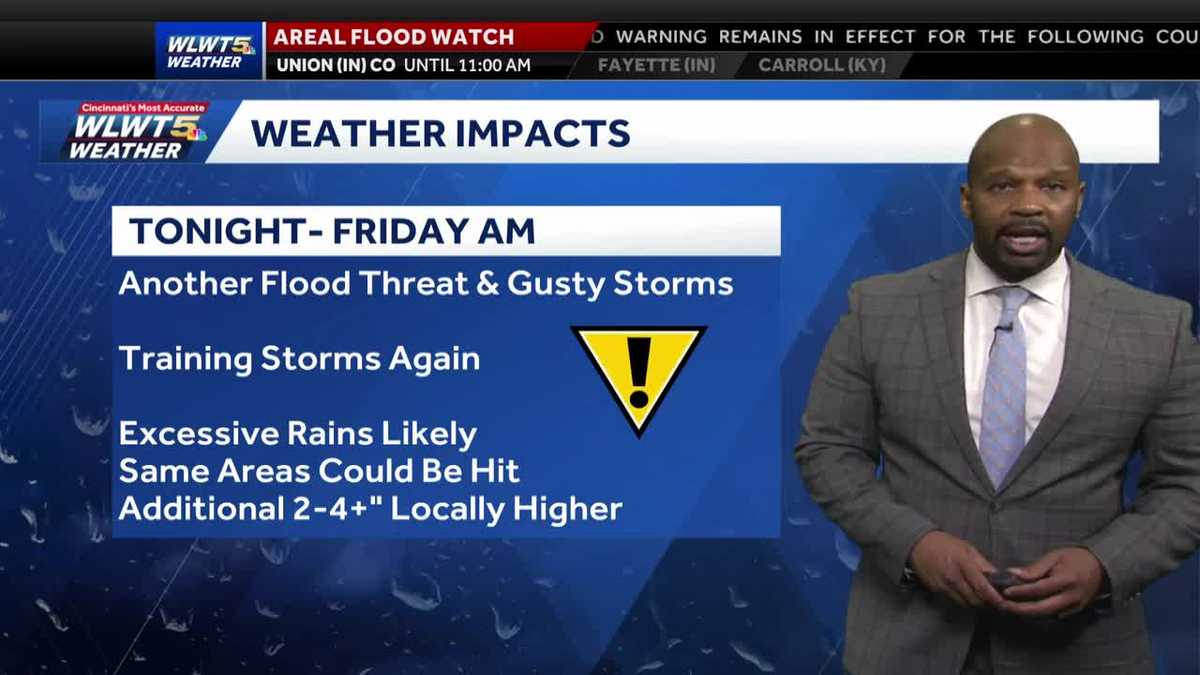 Flooding And Severe Concerns Into Friday Cincinnati