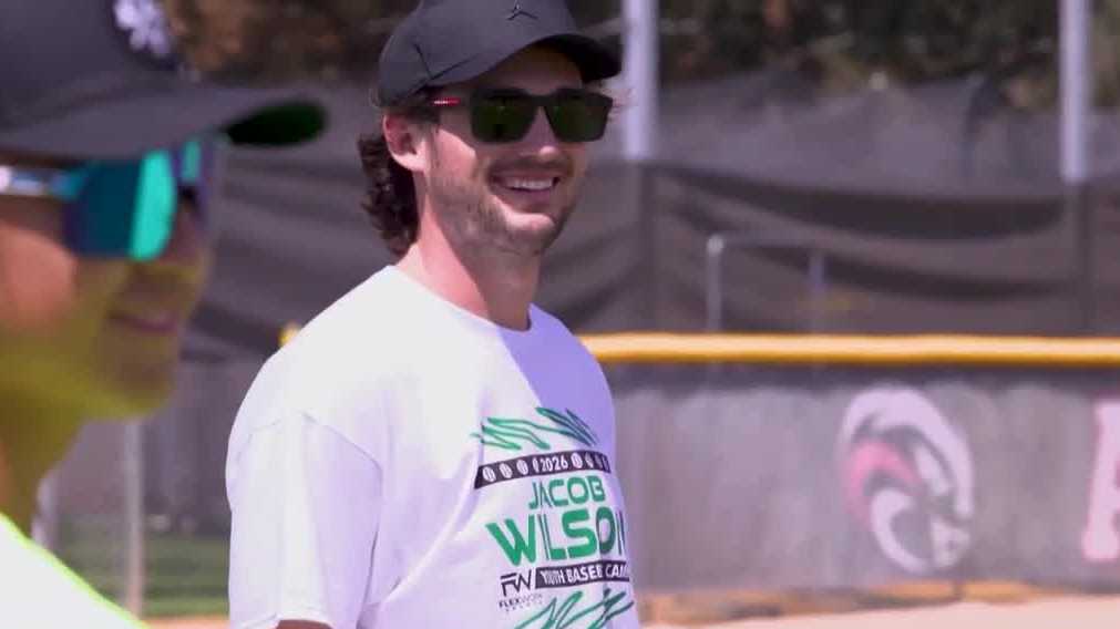 A's shortstop Jacob Wilson hosts youth baseball camp at American River College