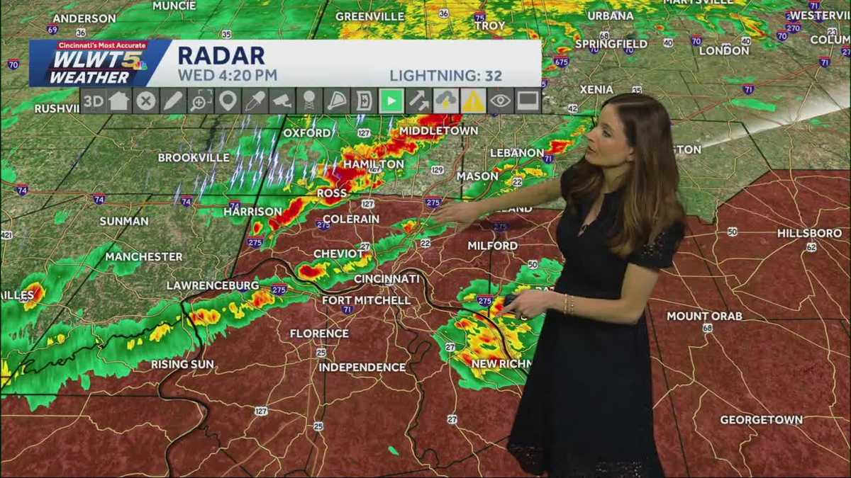 Monitoring latest severe potential for Cincinnati