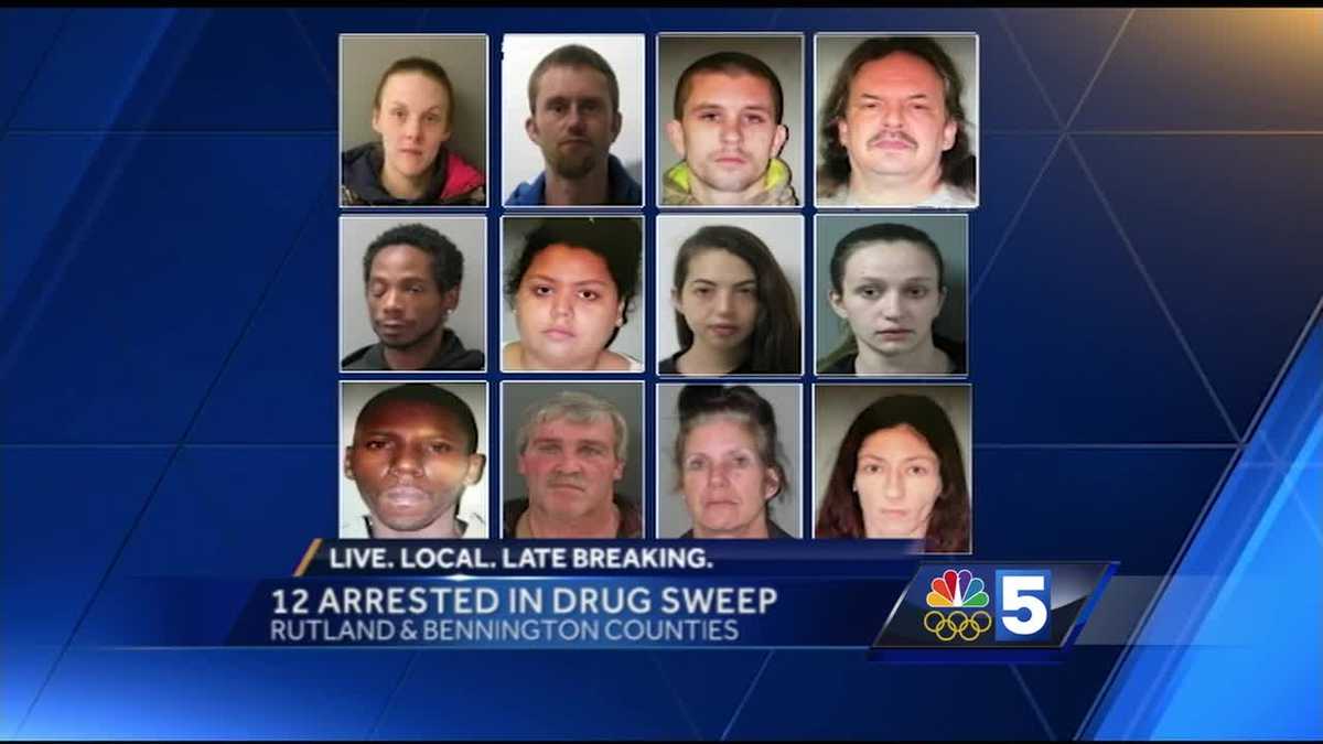 12 charged in Vermont drug sweep