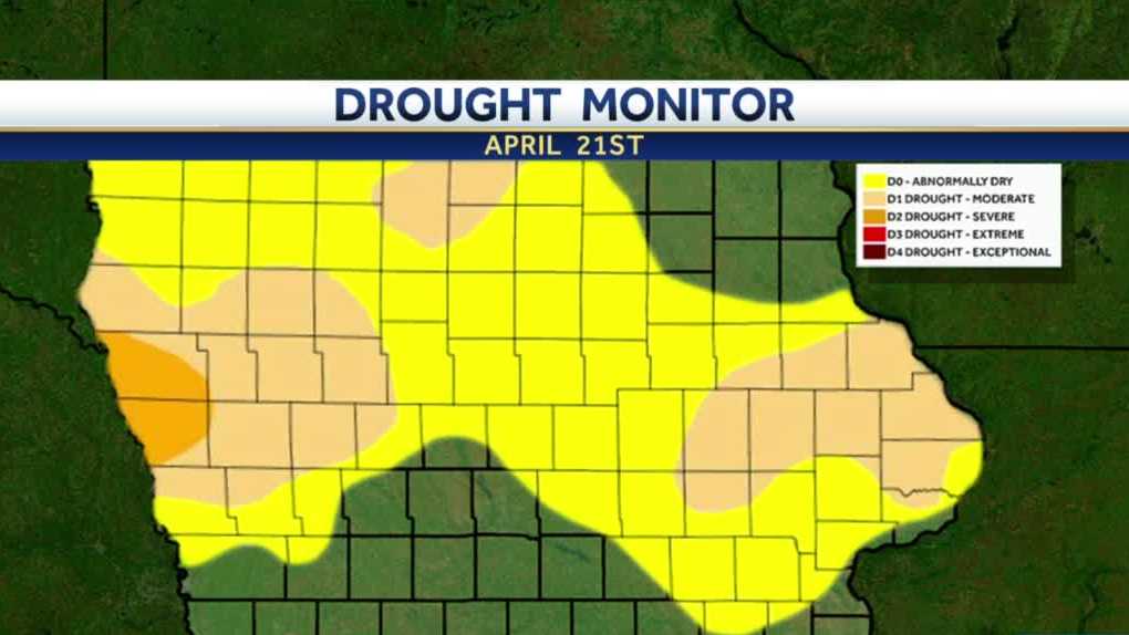 Even after wet rain, most of Iowa remains abnormally dry