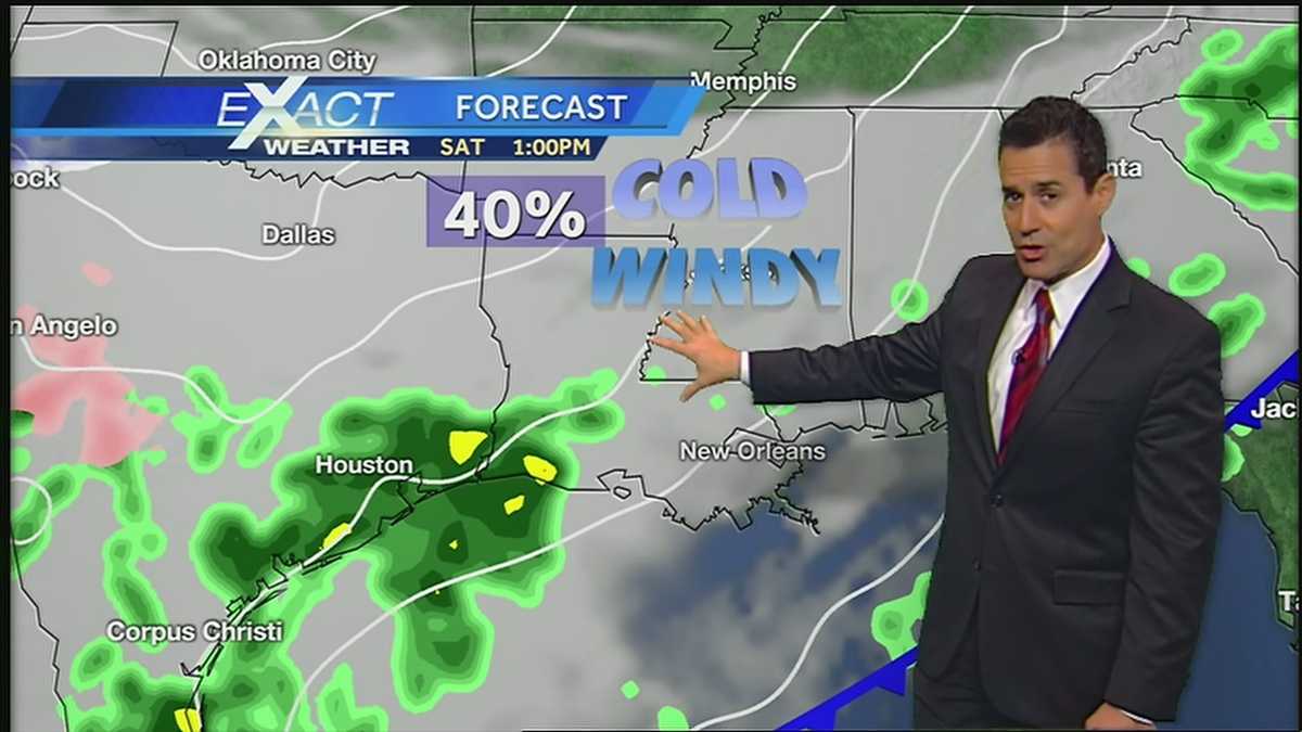 Cold, wind and rain moves in with front