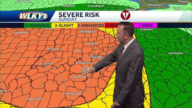 A few storms possible Saturday, best chance is Sunday
