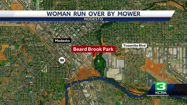 Woman run over by lawn mower at Modesto park, police say - Vimarsana News