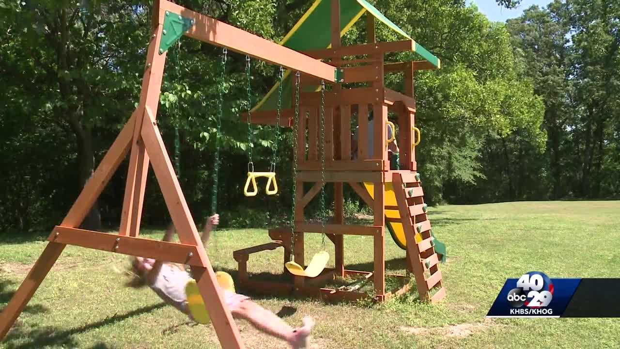 bella play outdoor toddler swing set