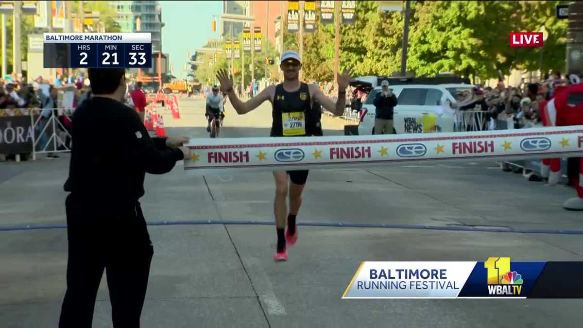 2024 Baltimore Marathon winner Willy Fink