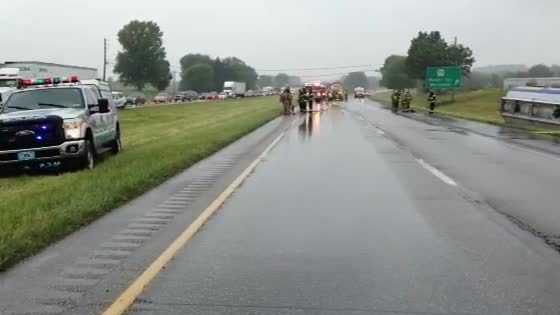 Raw video: Route 283 crash