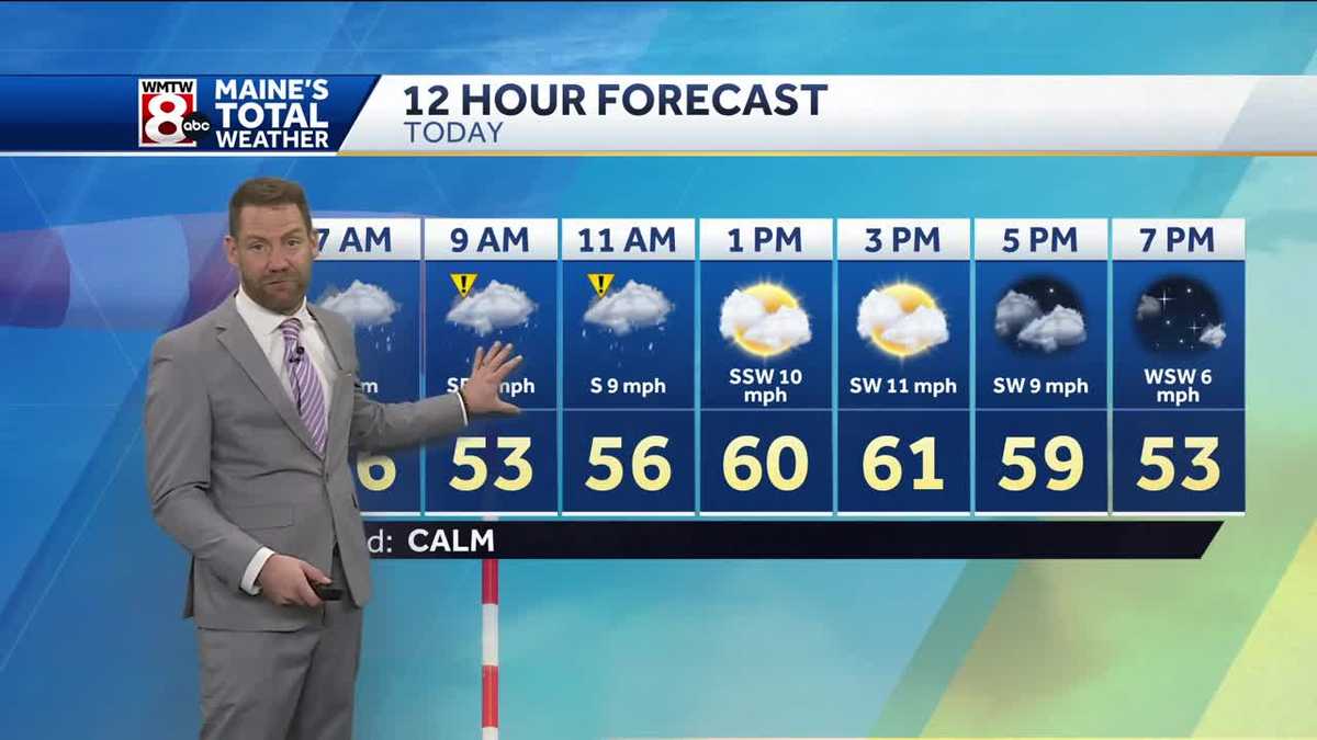 Heavy rain moves in and out quickly