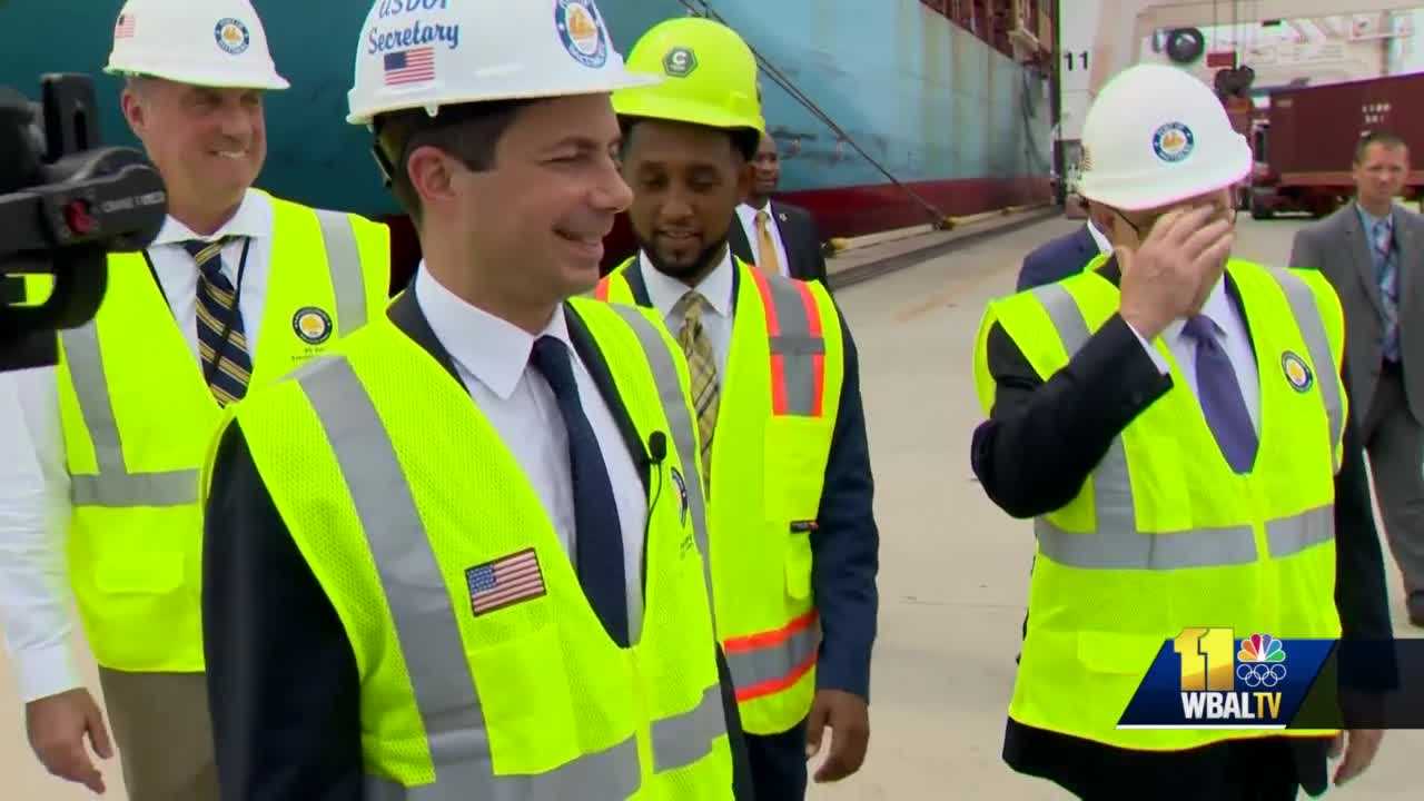 Buttigieg tours Port Baltimore to tout infrastructure plan - Vimarsana News