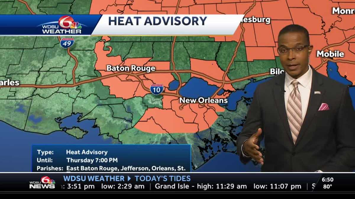 High temps with some rain Thursday
