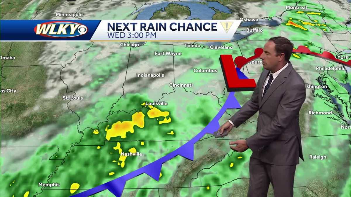 Cold front brings showers/storms Wednesday