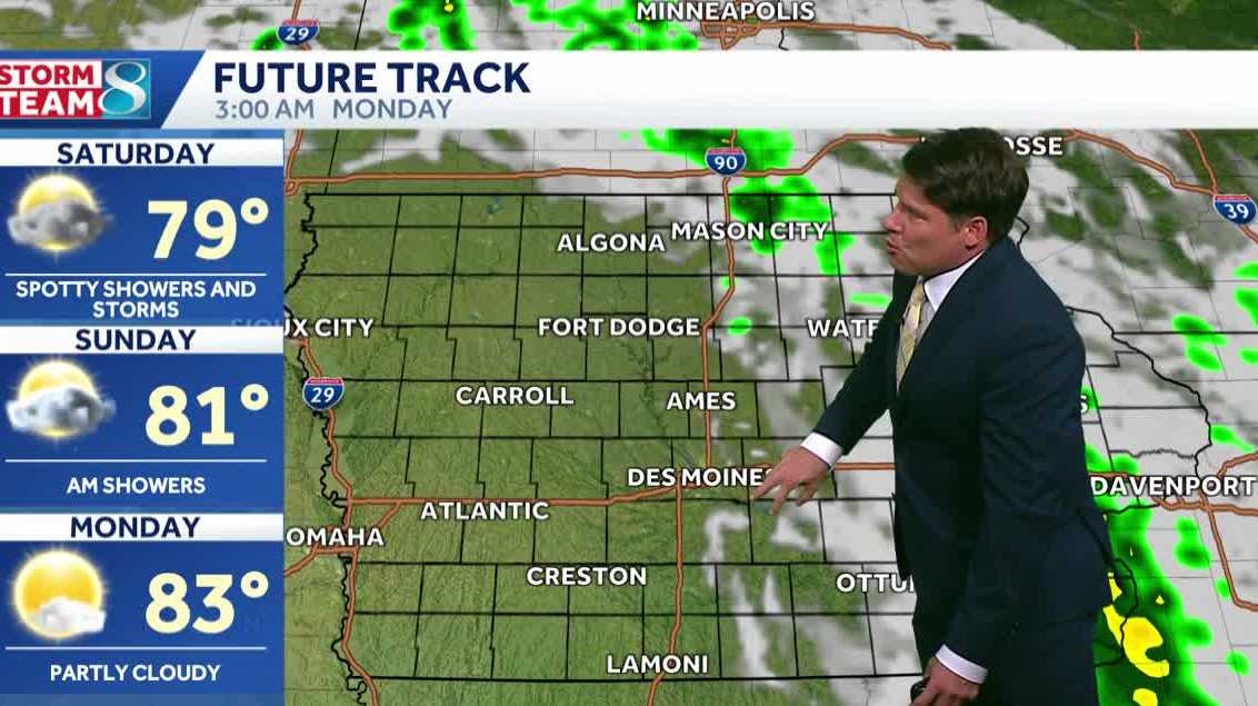 Iowa weather: Rain chances this weekend with warm temperatures
