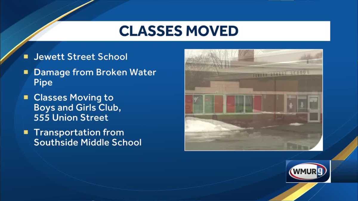 Jewett Street classes moved after water pipe breaks
