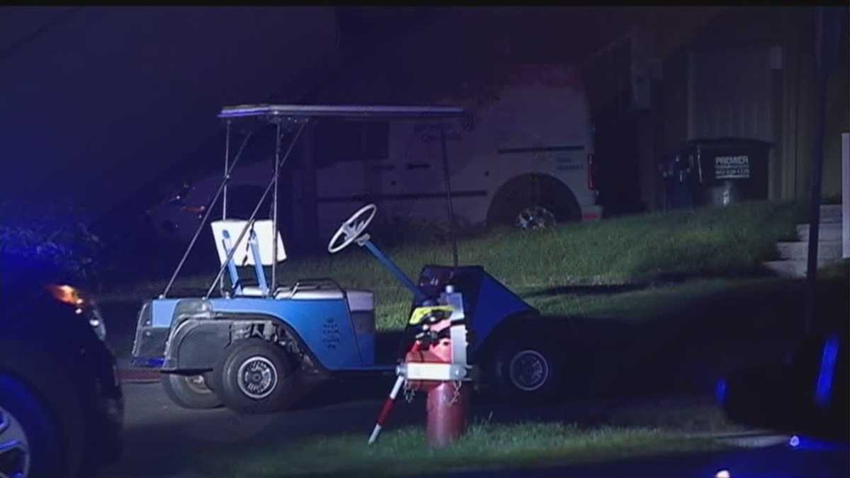 Man injured in golf cart accident