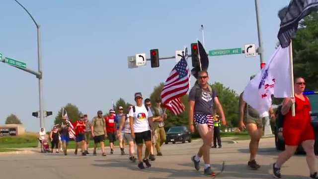 Dozens endure heat to march 21 miles in honor of 9/11 victims - Vimarsana News