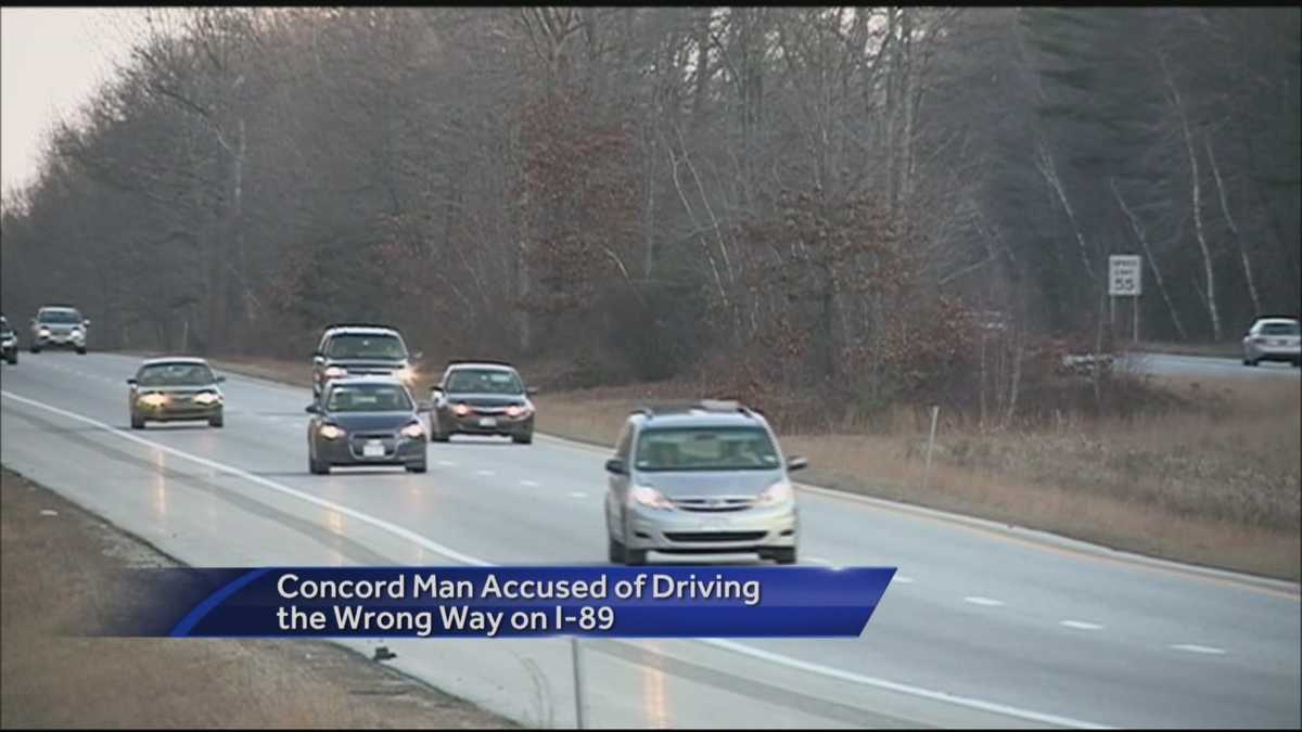 Concord man faces charges for allegedly driving the wrong way on highway