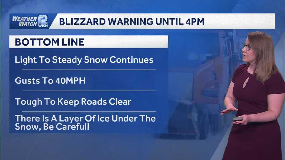 Blizzard slams SE Wisconsin with heavy snow, 50 mph winds