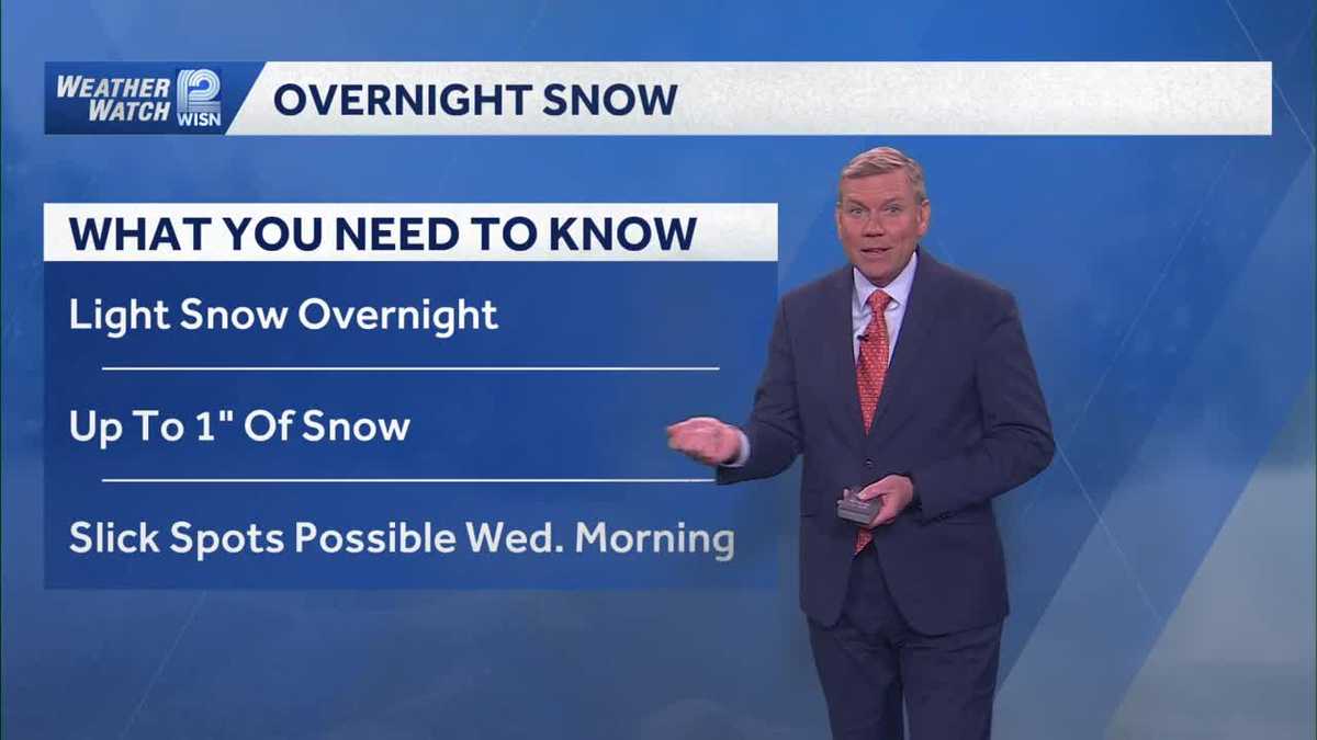 Overnight snow heading to SE Wisconsin