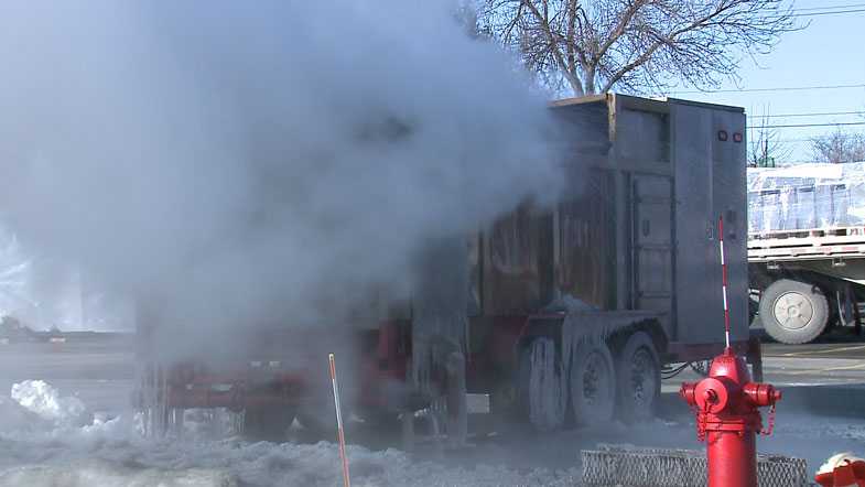 Brookfield shopping center has snow-eating machine