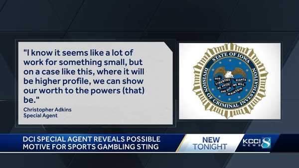 iowa investigator's email says athlete gambling sting was a chance to impress higher-ups and public