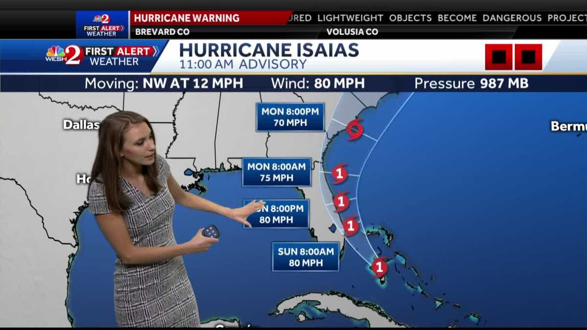 Hurricane Isaias weakens slightly, trekking toward Florida