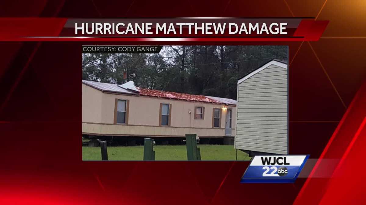 Viewers send in photos of storm damage from Hurricane Matthew