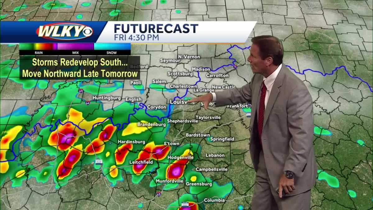 More rain and storms for Friday