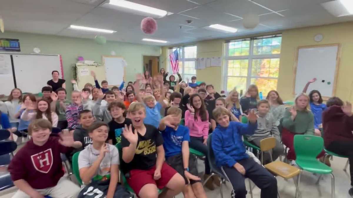 WMUR's Kevin Skarupa visits New Boston Central School