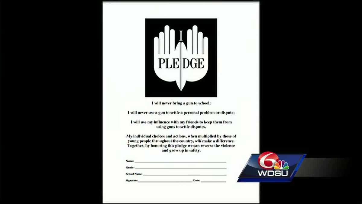 Students across the state to take a pledge against gun violence Wednesday