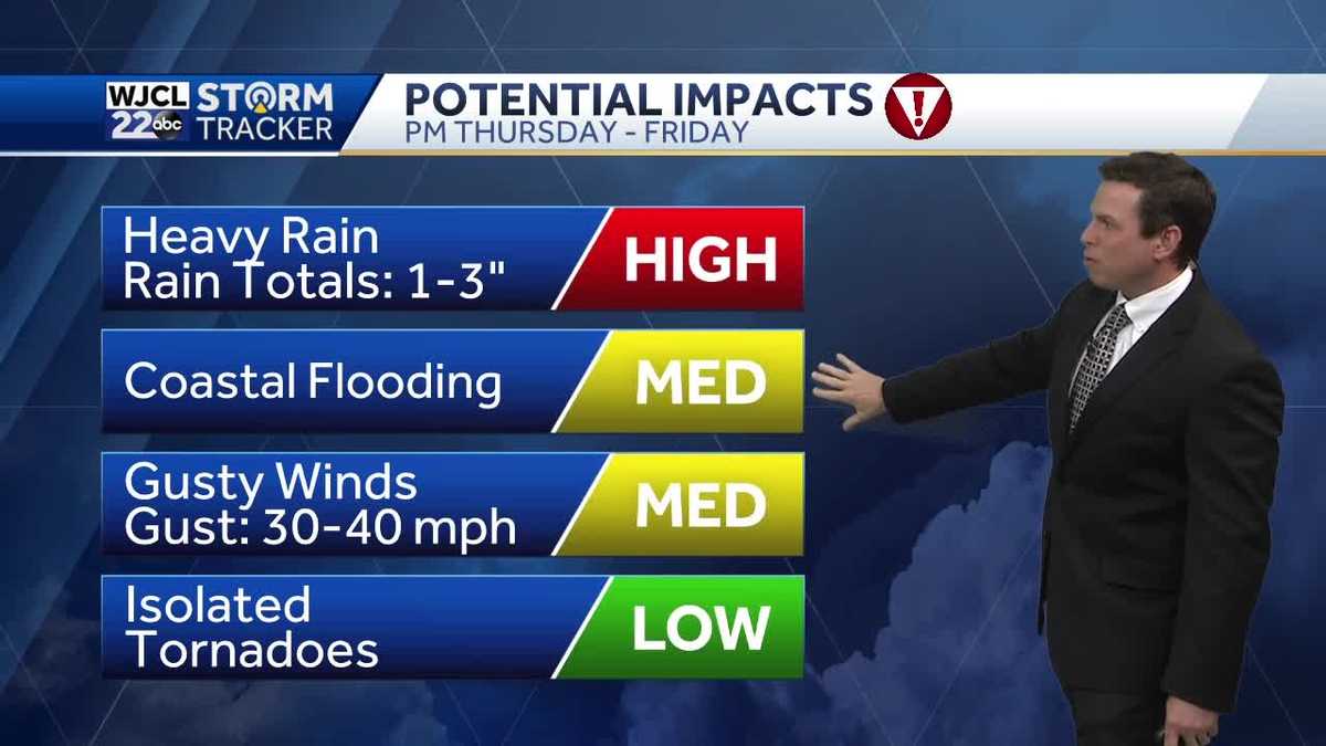 Warm and dry today but rain from Nicole by the end of the week - WJCL