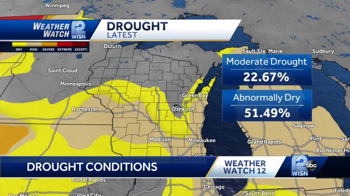 Moderate drought conditions expand across southeastern Wisconsin