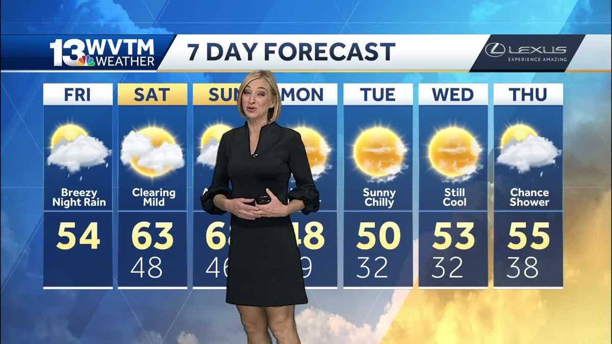 Showers likely late today and tonight