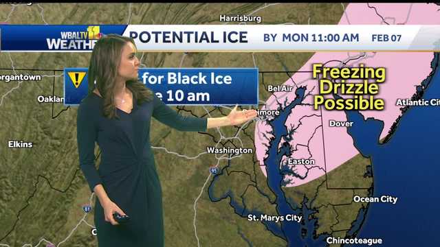 Freezing drizzle could lead to black ice south/east of Baltimore - Vimarsana News