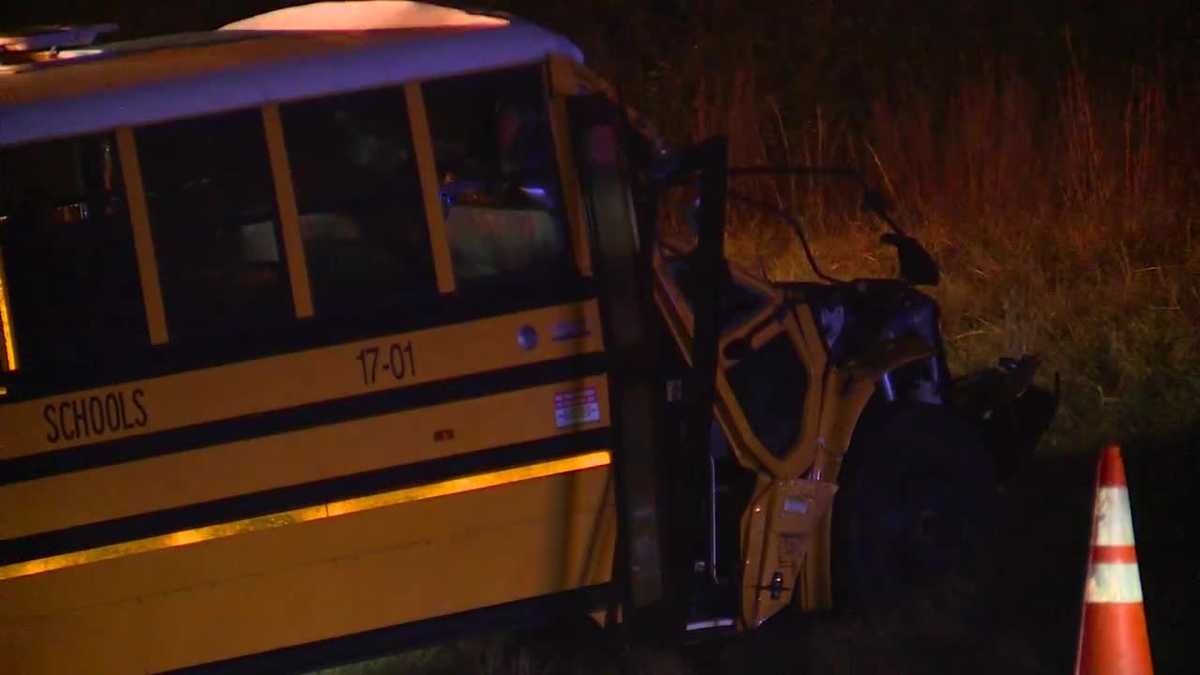One dead, several injured after school bus crash near Talladega