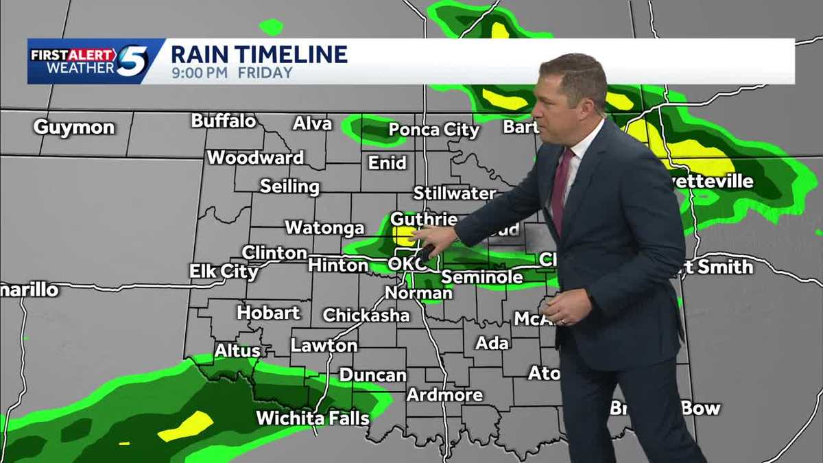 TIMELINE: Mild temperatures remain for Oklahoma, storms on the way