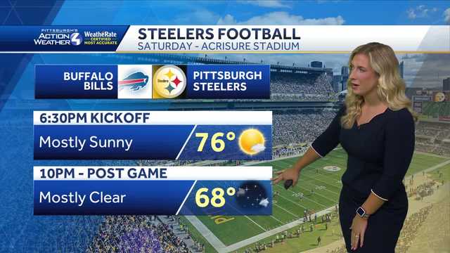 Pittsburgh Weather: Cool temperatures for Monday night Steelers