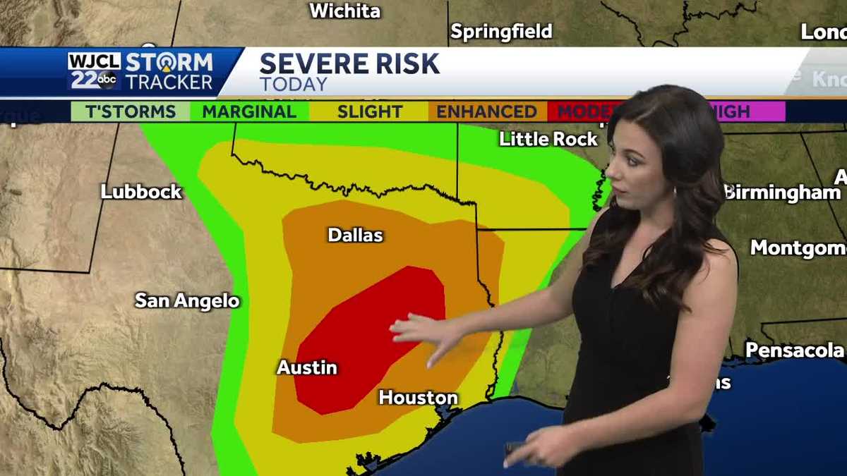 Strong to severe storms possible Wednesday