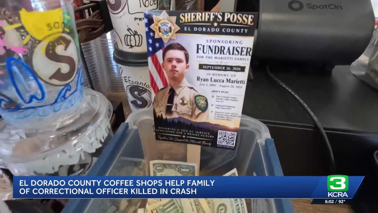 Coffee shops in El Dorado County raise funds for family of correctional officer who died last month