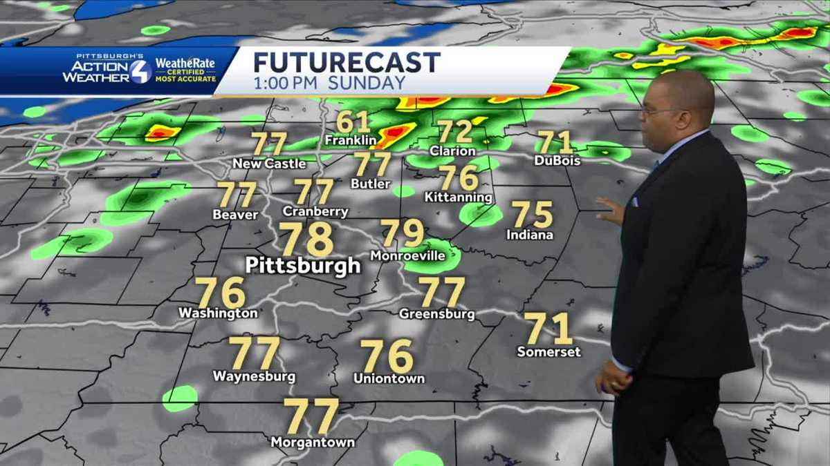 Showers and a storm this afternoon