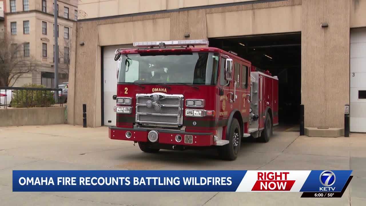 Omaha firefighters home after battling massive Morrill wildfire