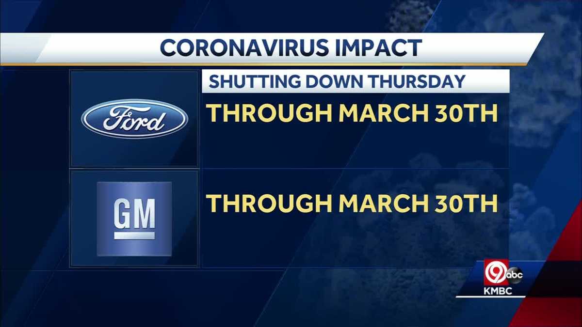 Ford, GM to shut down production in North America due to coronavirus