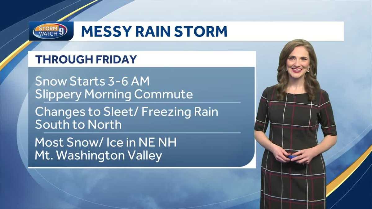 Watch: Storm system to bring snow, wintry mix, rain