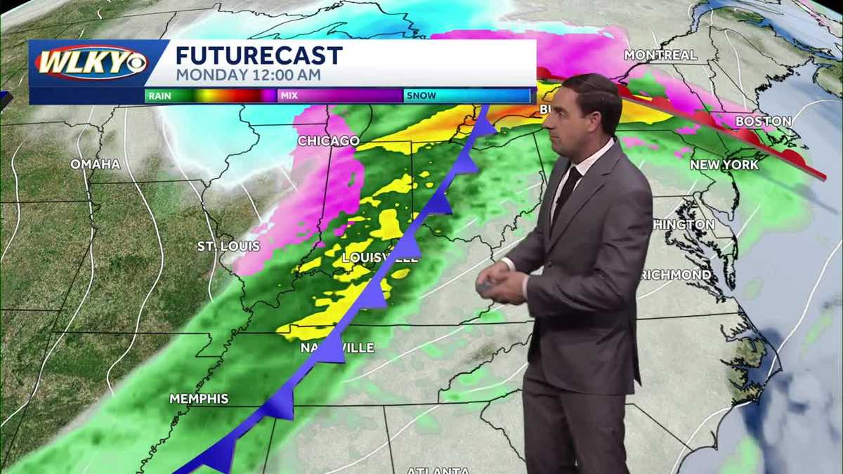 Staying warm before a front arrives Sunday night
