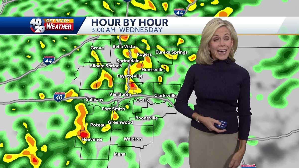 Laura Huckabee has an update on Tuesday's rainy forecast