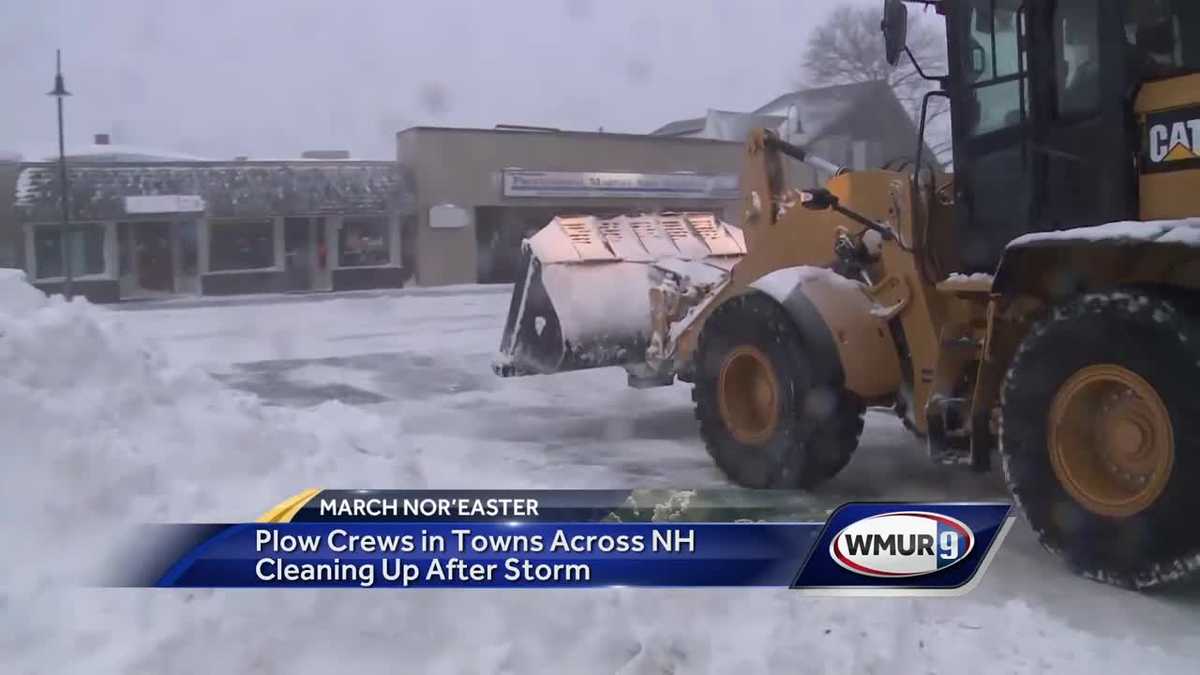 Road crews clean up as storm moves out