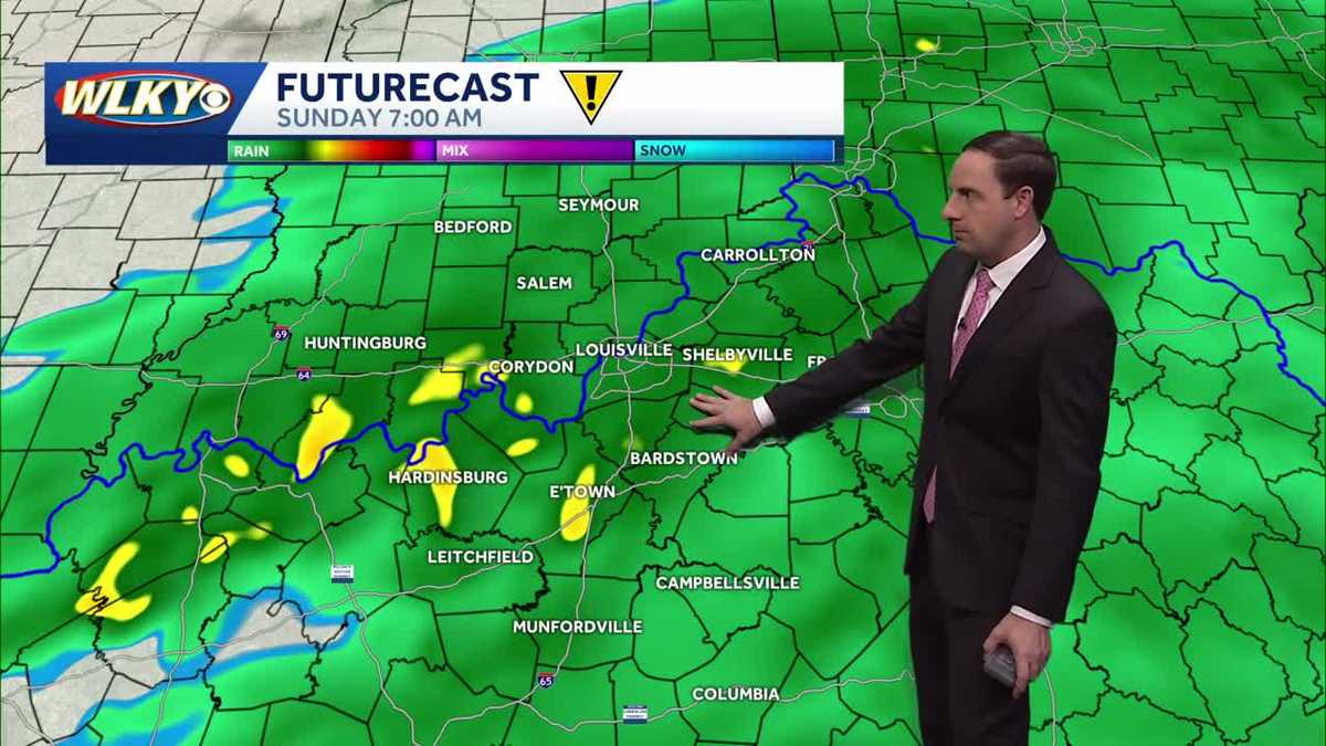 Showers to linger into the first half of Sunday