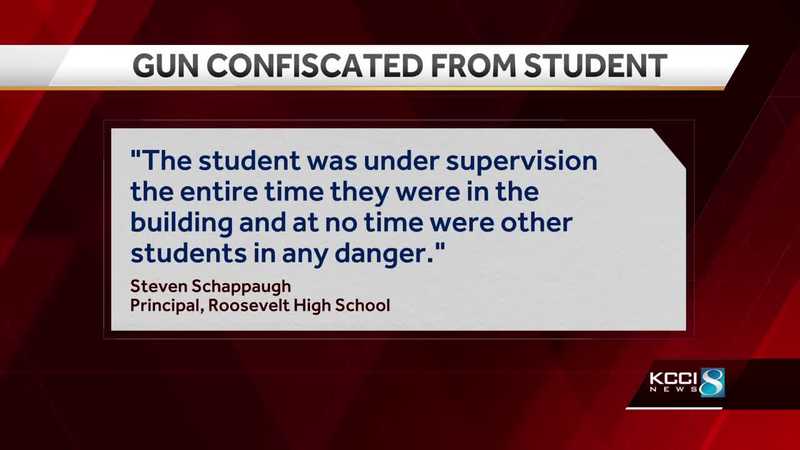 Police: 16-year-old Des Moines Roosevelt had loaded 9mm in backpack