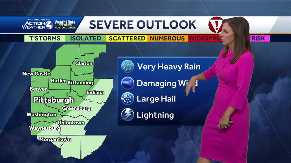 Severe Weather Alert: Heavy rain, storms head into Pittsburgh