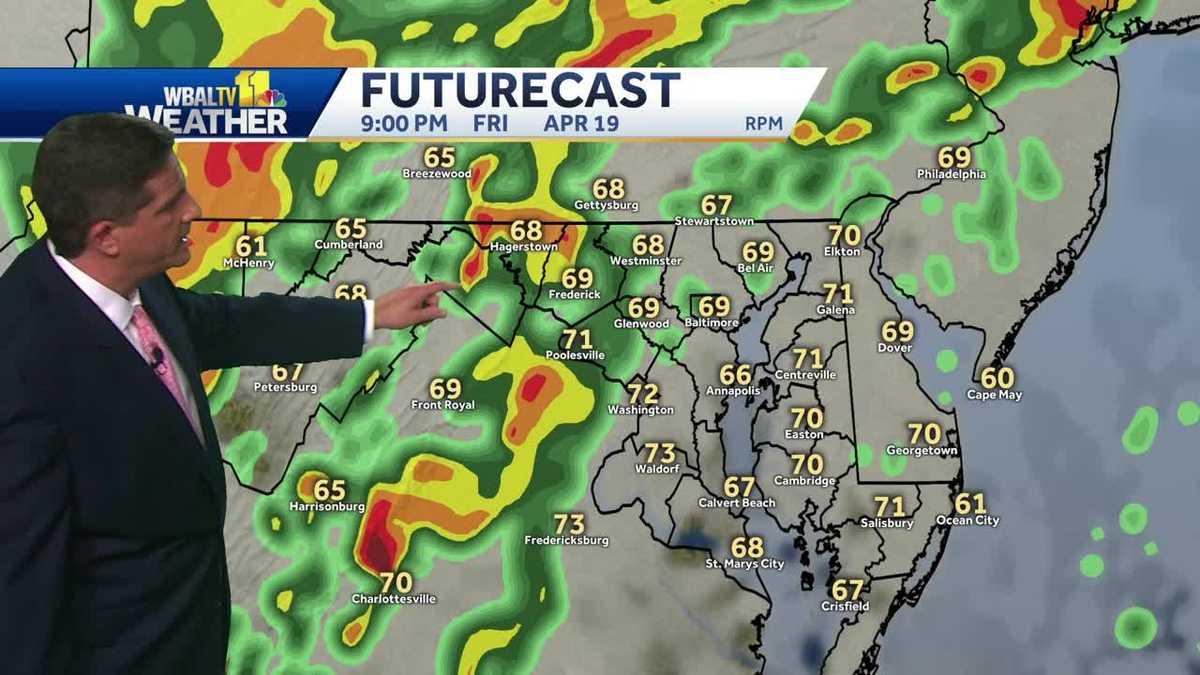 Showers, storms to roll through; tornado watch in effect