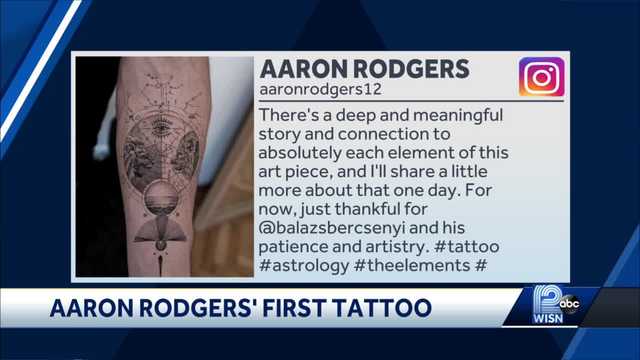 Aaron Rodgers gets first 'deep and meaningful' tattoo with astrological  elements